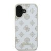 Guess GUHMP16SPGPYSH iPhone 16 6.1 biały/white hardcase Peony Script Logo MagSafe